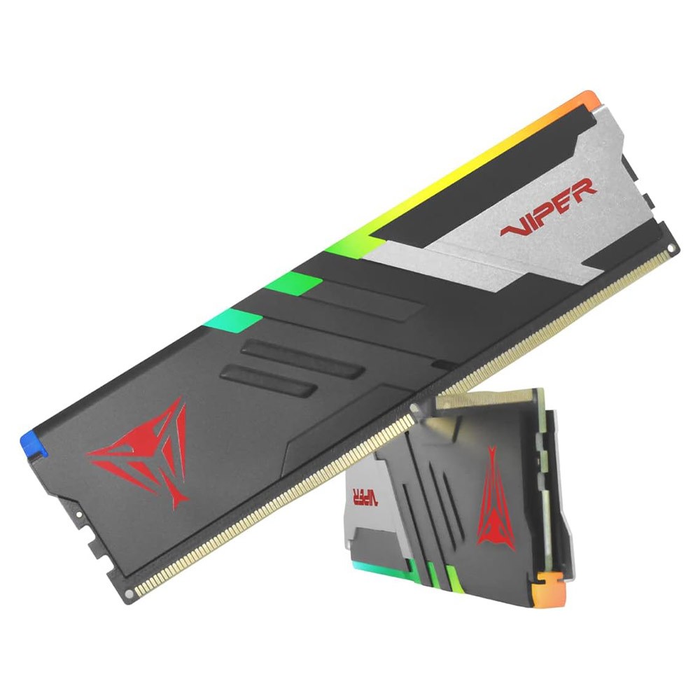 แรมพีซี Patriot Viper DDR5 32GB/6000MHz.CL36 (2x16GB) RGB VENOM UDIMM KIT (PVVR532G600C36K)