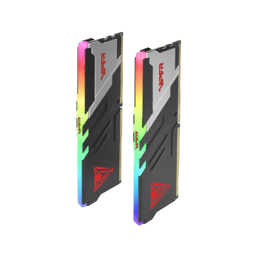 แรมพีซี Patriot Viper DDR5 32GB/6000MHz.CL36 (2x16GB) RGB VENOM UDIMM KIT (PVVR532G600C36K)