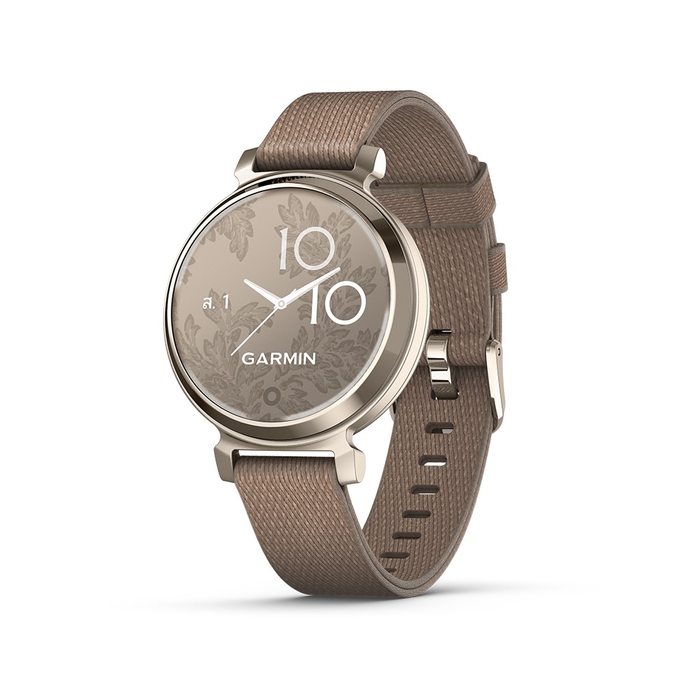สมาร์ทวอทช์ Garmin Lily 2 Classic Cream Gold with Coffee Nylon Band