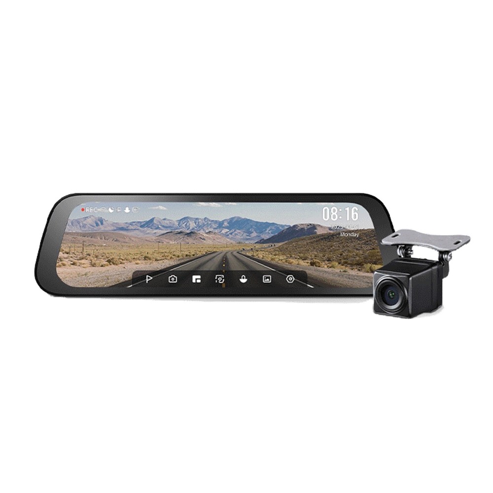 กล้องติดรถยนต์ 70mai Rearview Dash Cam S500 Black