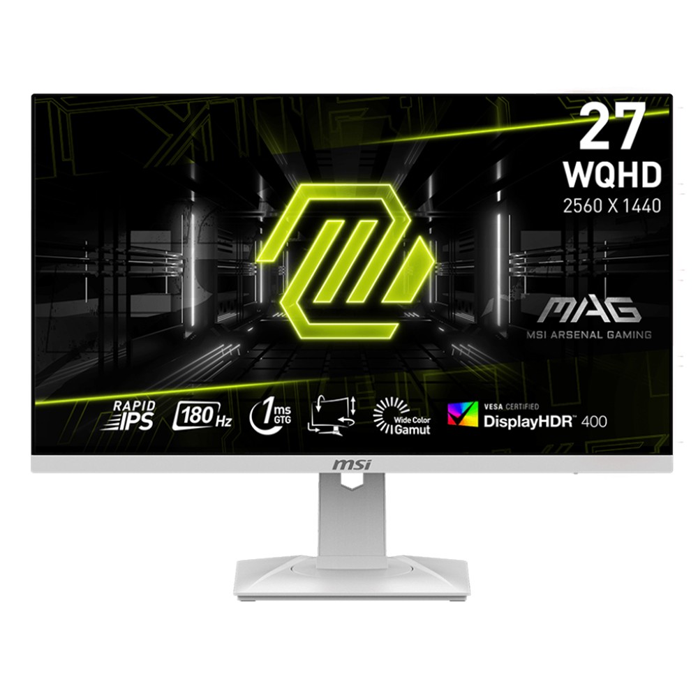 MSI MAG 274QRFW จอเกมมิ่ง 27" WQHD 180Hz Rapid IPS White