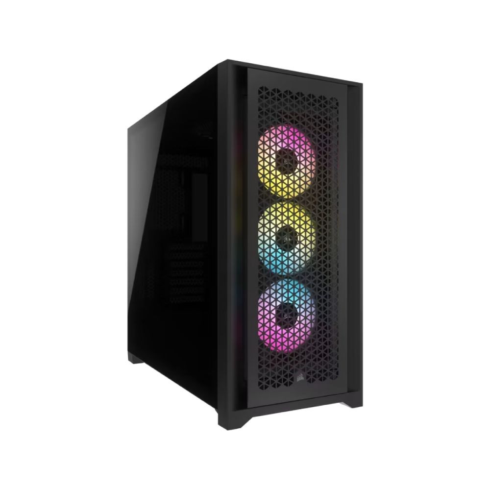 เคสคอมพิวเตอร์ Corsair iCUE 5000D RGB Airflow TG Mid-Tower Black with 3x AF120 RGB Elite Fan (CC-901