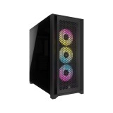 เคสคอมพิวเตอร์ Corsair iCUE 5000D RGB Airflow TG Mid-Tower Black with 3x AF120 RGB Elite Fan (CC-9011242-WW)