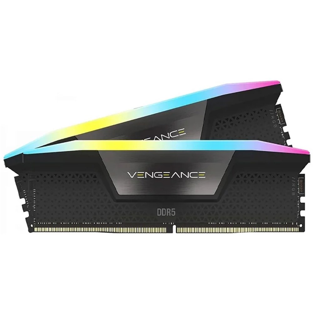 แรมพีซี Corsair DDR5 96GB/5600MHz.CL40 Vengeance RGB Black (CMH96GX5M2B5600C40)