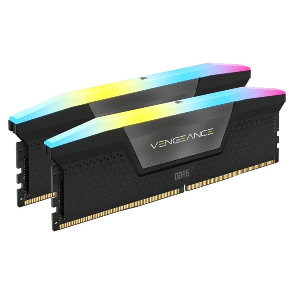 แรมพีซี Corsair DDR5 96GB/5600MHz.CL40 Vengeance RGB Black (CMH96GX5M2B5600C40)