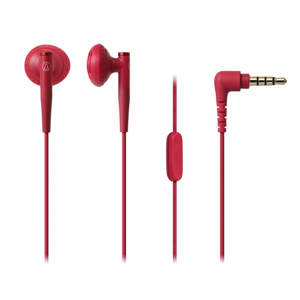 หูฟัง Audio Technica Headphone Earbud C200IS Red