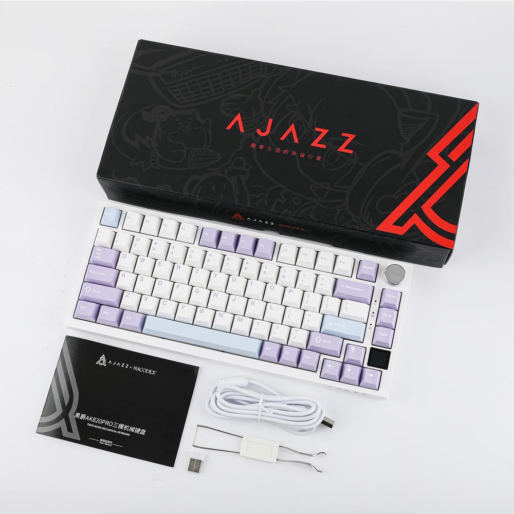 คีย์บอร์ด Ajazz AK820Pro สี Mountain Mist-Flying Fish Switch