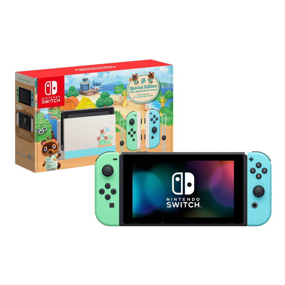 Nintendo Switch-H : New Nintendo Switch Console Animal Crossing Horizon Special Edition (R3)