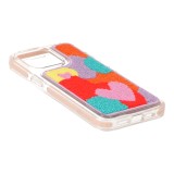 เคส QPLUS iPhone 15 Pro Max Heart Fabric