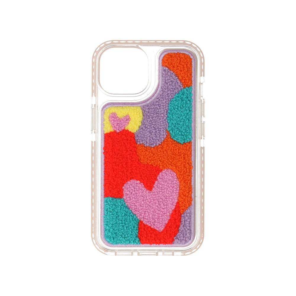 เคส QPLUS iPhone 15 Heart Fabric