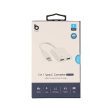 ตัวแปลง Blue Box Adapter USB-C to USB-C + PD 60w RockStar White (BB-ADP03)