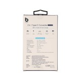 ตัวแปลง Blue Box Adapter USB-C to USB-C + PD 60w RockStar White (BB-ADP03)