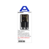 อะแดปเตอร์ ASAKI Wall USB Charger 1 USB-A (QC3.0A) / 1 USB-C (PD33W) GaN Black (A-2431D) (TISI)