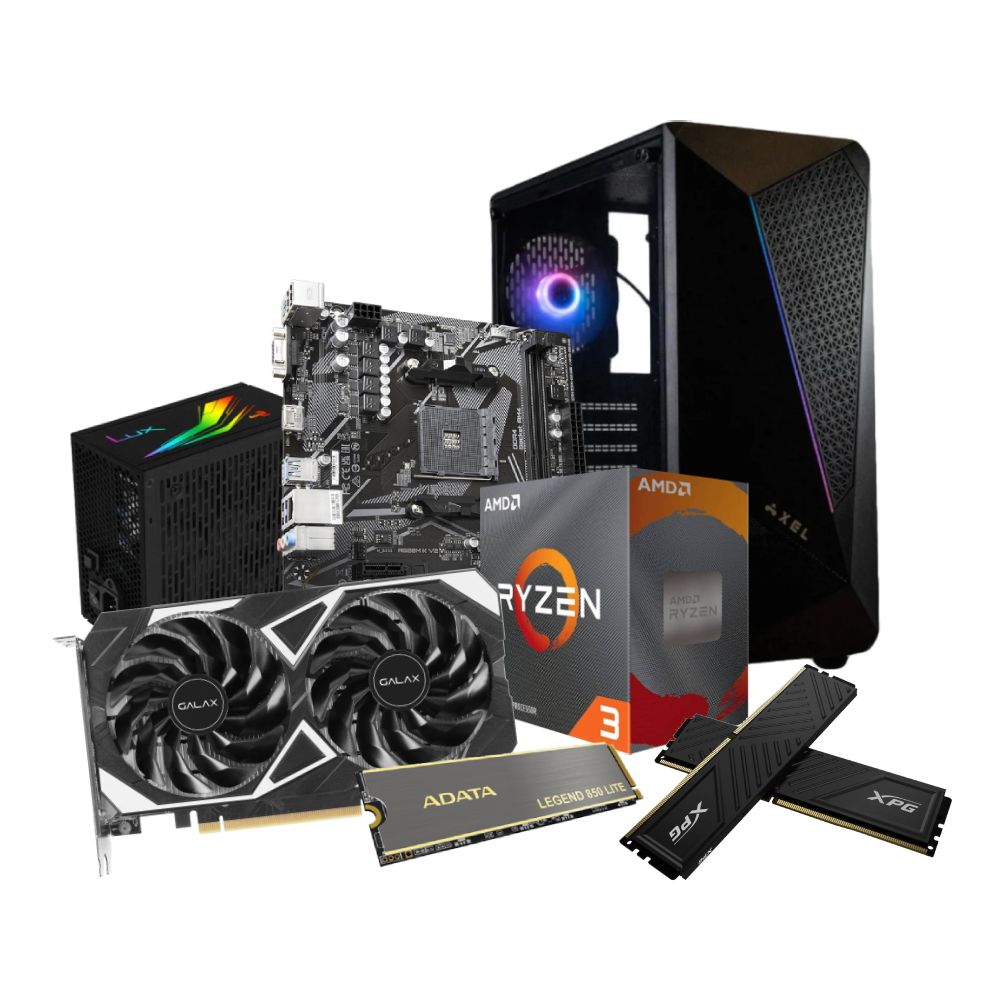 Computer Set E-QUIP 24085 (R3 4100 | RTX3050)