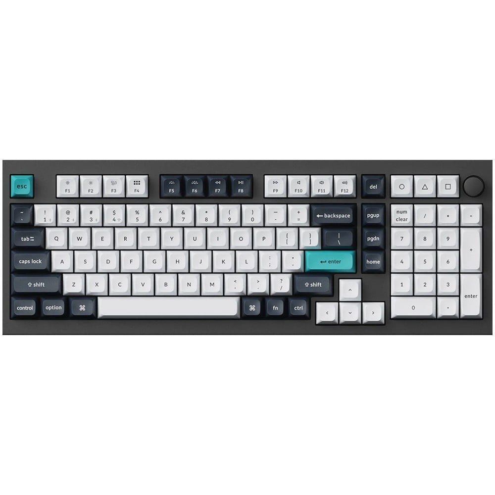 คีย์บอร์ดเกมมิ่ง Keychron Q5 Max Swappable RGB Backlight Knob Version Black - Red Switch