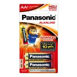 [ของแท้] ถ่านอัลคาไลน์ Panasonic Battery Alkaline AA x 2 (PNS-LR6T/2B)