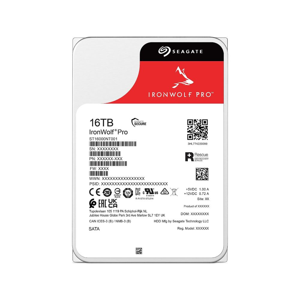 ฮาร์ดดิสก์ Seagate IronWolf Pro 16TB 7200rpm 256MB