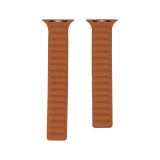 Blue Box สาย Apple Watch Strap Series 6,7,8,9,SE1,SE2,Ultra (44/45/49mm) Leather Link Black