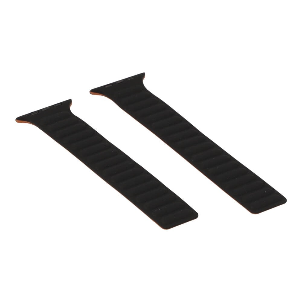 Blue Box สาย Apple Watch Strap Series 6,7,8,9,SE1,SE2,Ultra (44/45/49mm) Leather Link Black