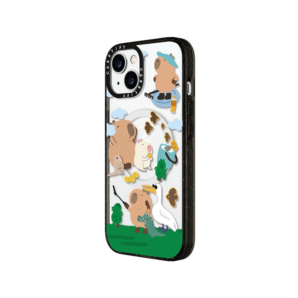 Recasetify เคส Casetify iPhone 15 RECASETiFY Impact Case Magsafe TouringCapybara