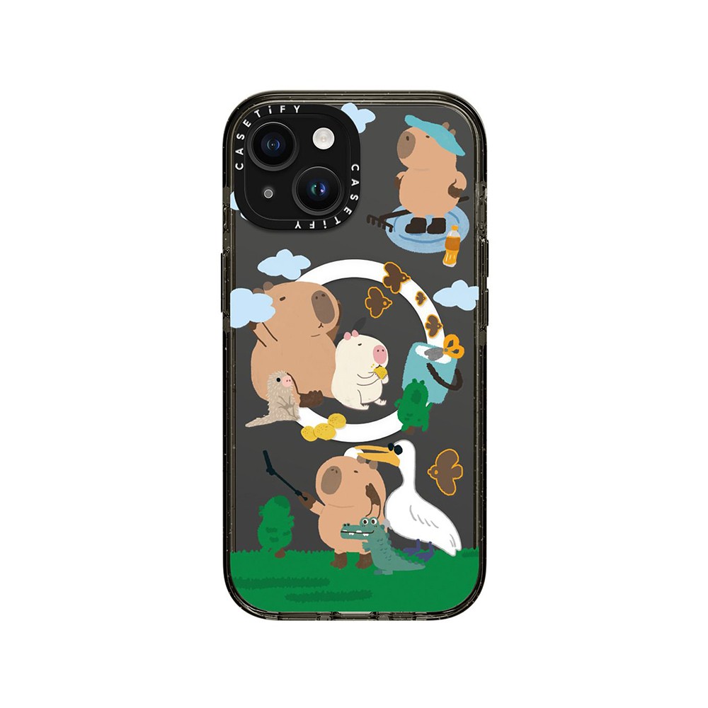 Recasetify เคส Casetify iPhone 15 RECASETiFY Impact Case Magsafe TouringCapybara