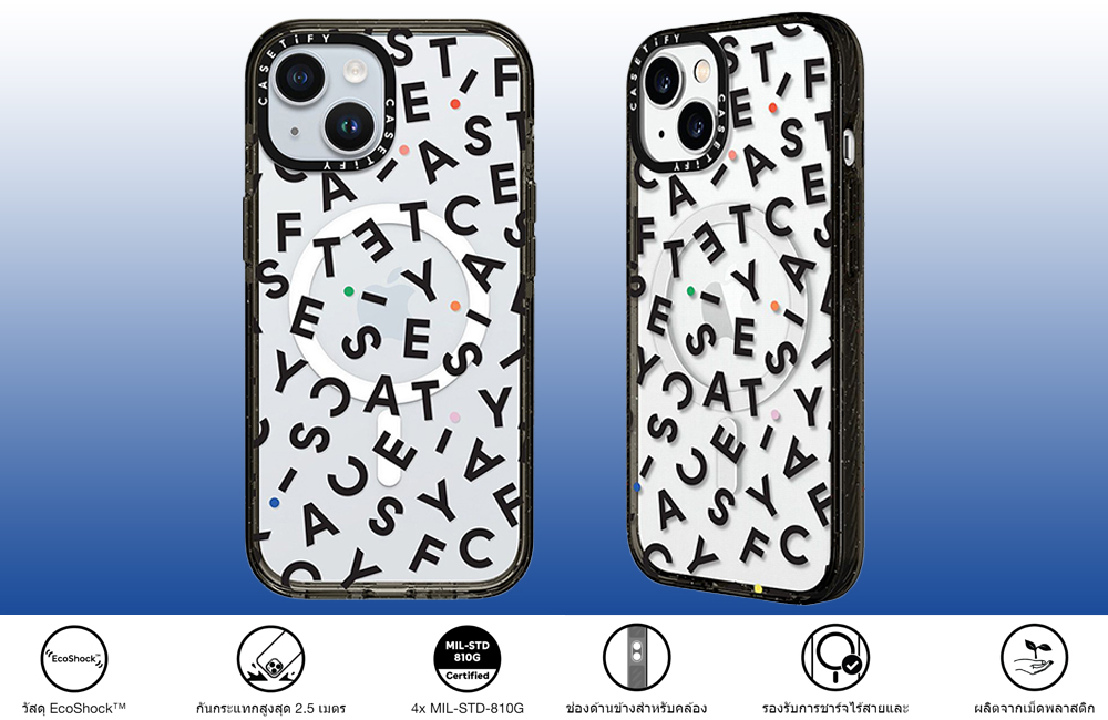 Recasetify เคส Casetify iPhone 15 RECASETiFY Impact Case Magsafe Monogram