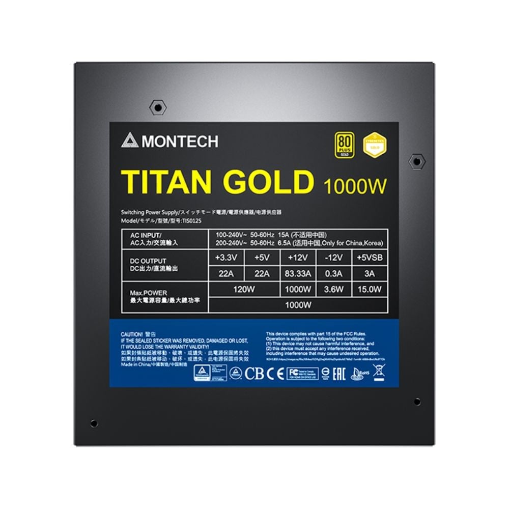 Montech Titan Gold Watt Plus Gold