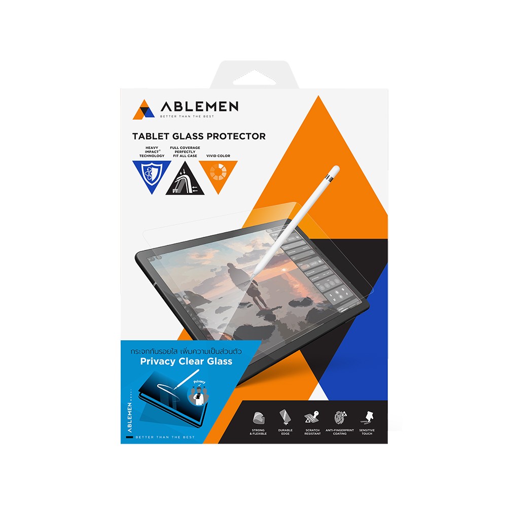 ฟิล์มกันรอย Ablemen Tempered Glass iPad Air 11" M3 (2025)/iPad Air 11" M2 (PV)
