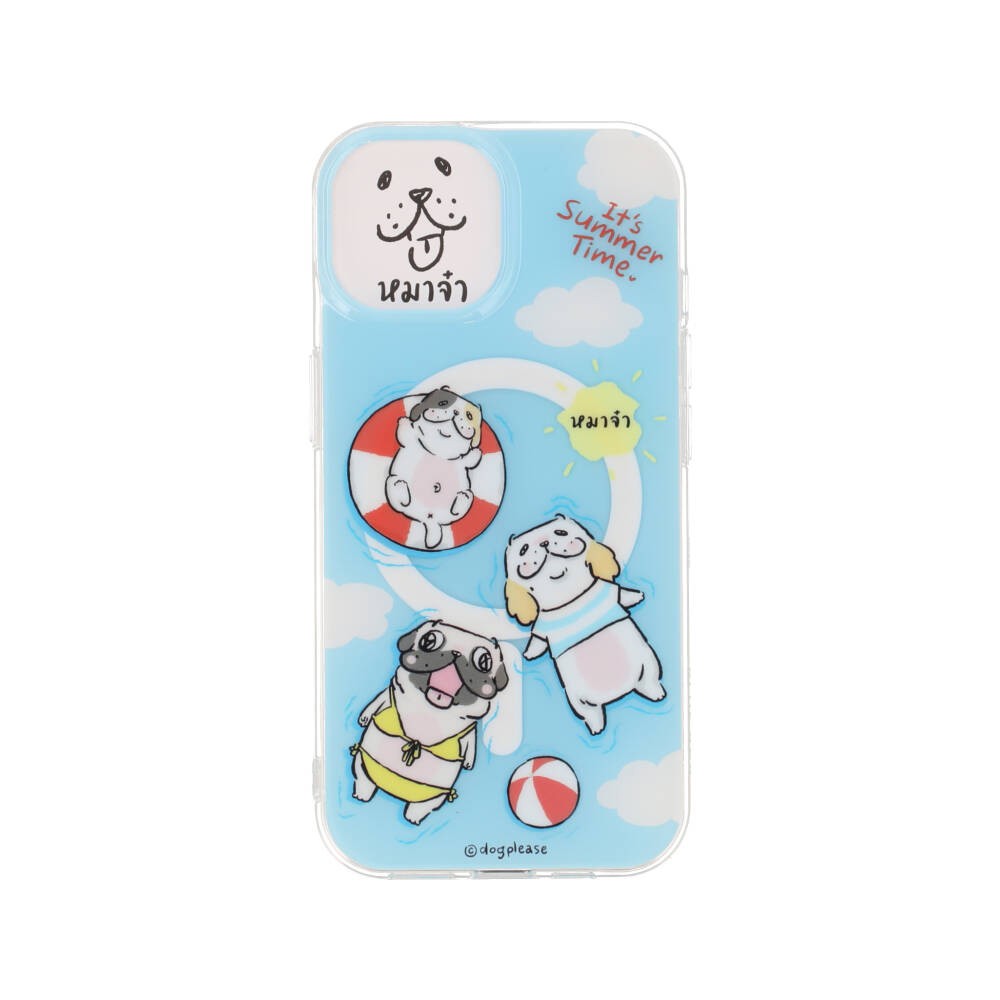 Blue Box x หมาจ๋า เคส iPhone 15 Dog Please Summer Swimming