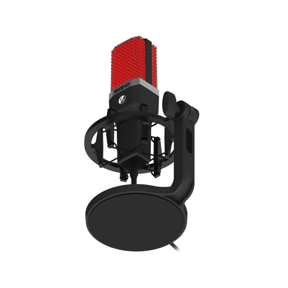 ไมโครโฟน SIGNO E-Sport LED Condenser MARKOS MP-707 Black