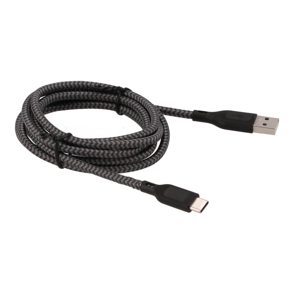 สายชาร์จ TITANV USB-A to USB-C Cable Nylon Charrger & DATA SYNC 1.5M Black (TI-C07)