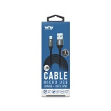 สายชาร์จ WHY Micro USB 1 เมตร (UC-1231A) Gray