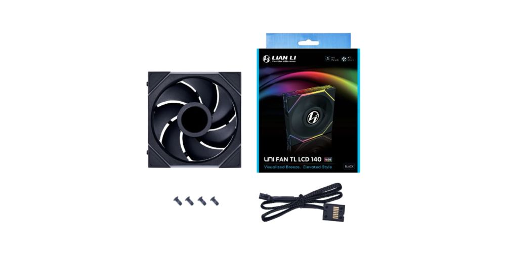 พัดลมคอม Lian Li UNI Fan TL LCD 140 Black