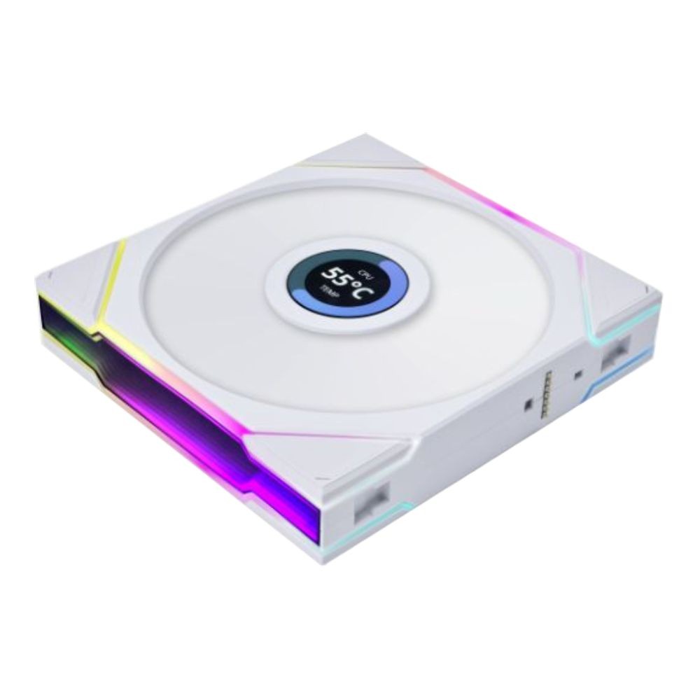 พัดลมคอม Lian Li UNI FAN TL LCD 140 White (LIAN LI-14TLLCD1W)