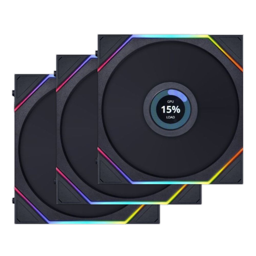 Lian Li LCD Fans Lian Li UNI TL LCD 120 Wireless Fans Triple Pack