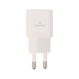 อะแดปเตอร์ TECHPRO Wall USB Charger 1 USB-A / 1 USB-C (PD30W/PPS33W) White (TP-WC06) (TISI)