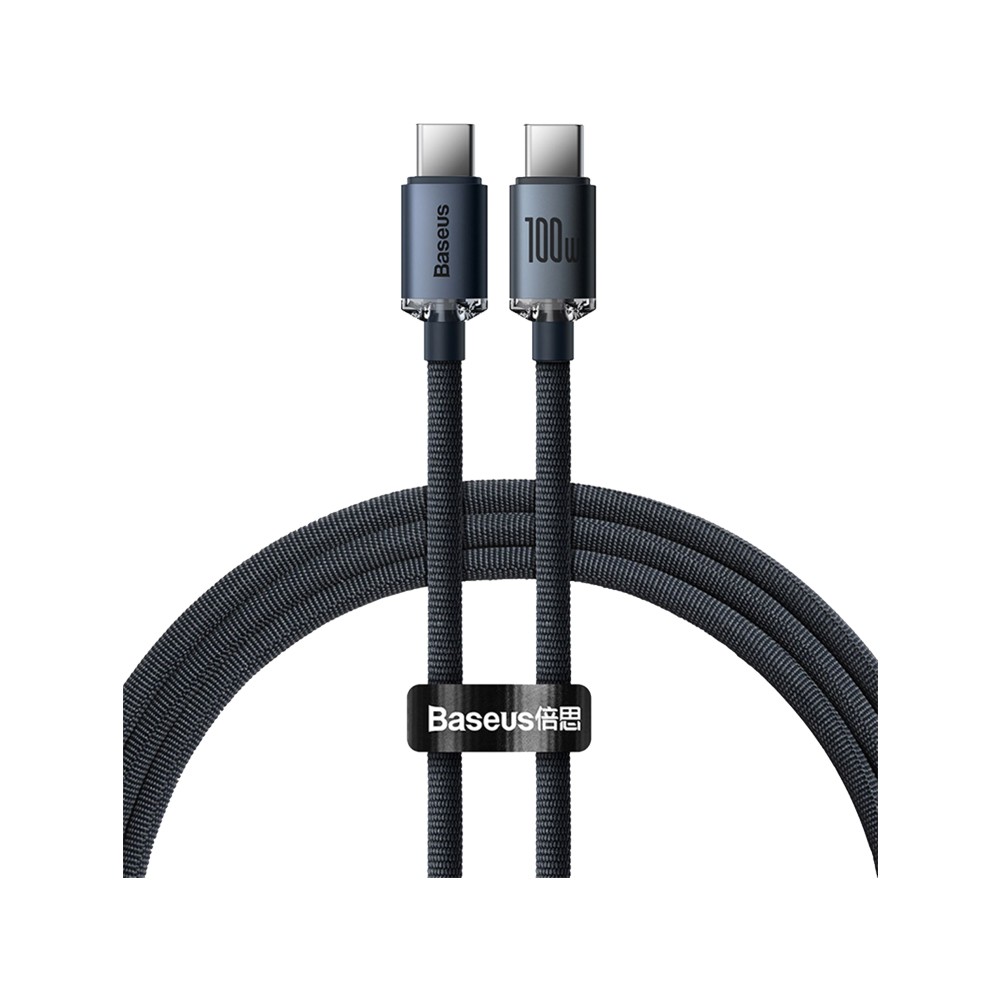 สายชาร์จ Baseus USB-C to USB-C Cable 100W 1.2M Black