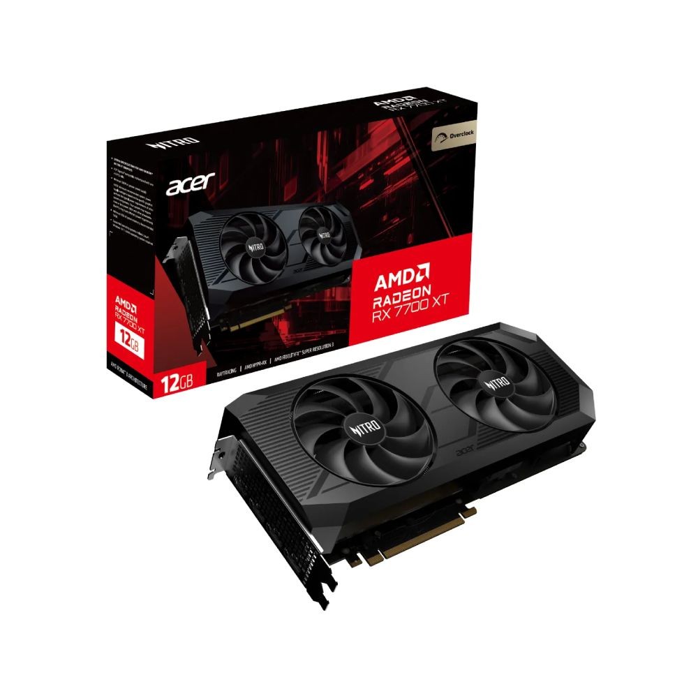 การ์ดจอ ACER Nitro Radeon RX 7700 XT OC 12GB GDDR6 192-bit