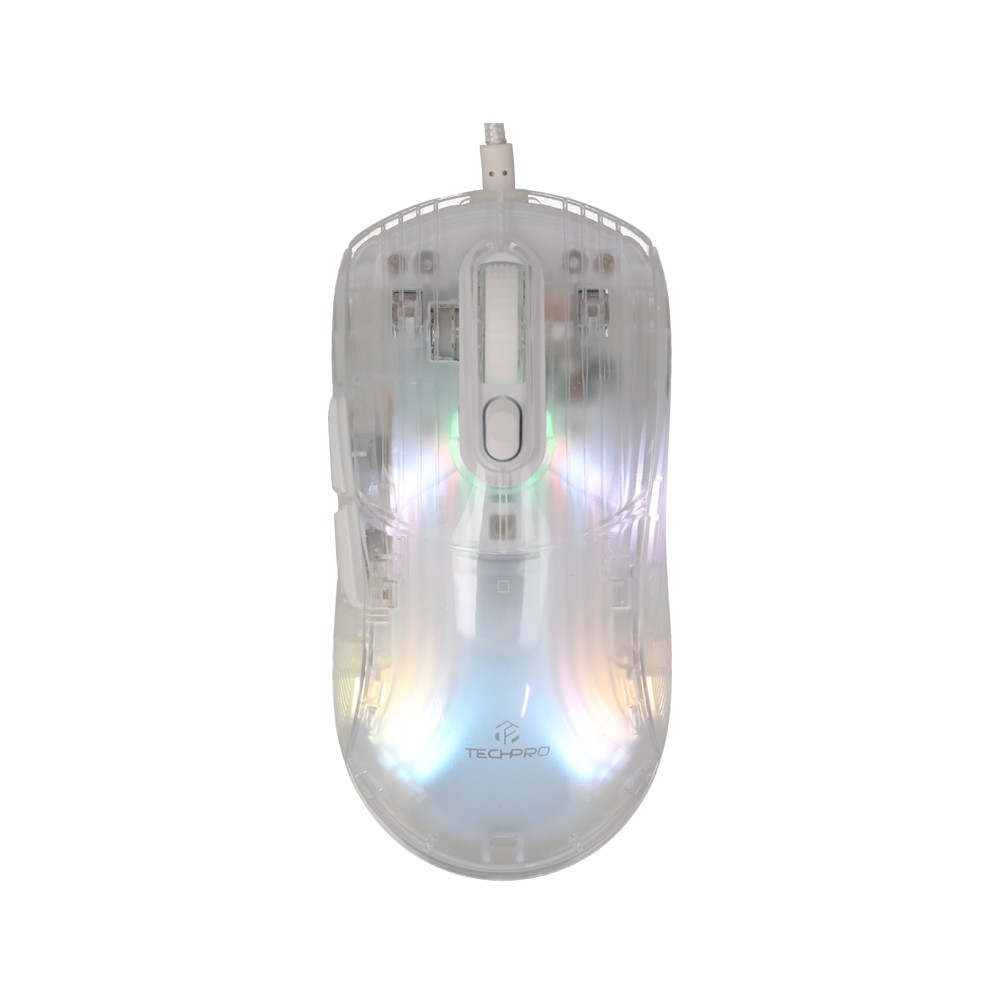 เมาส์เกมมิ่ง TECHPRO RGB X400 Transparent