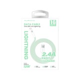 สายชาร์จ ALPHA.X USB-A to Lightning Cable 1.2M Green (ALUSB-2L)