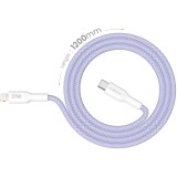 สายชาร์จ ALPHA.X USB-C to Lightning Cable 1.2M Purple (ALUSB-CL2)
