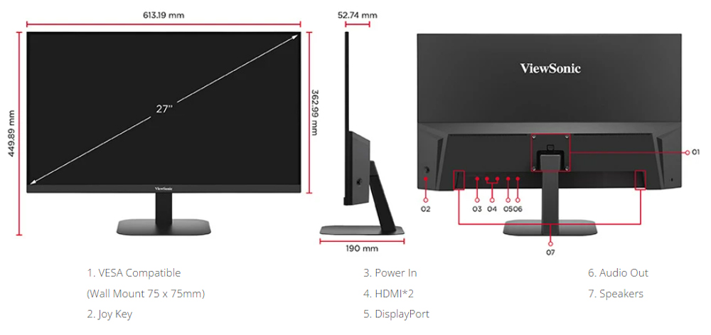 Viewsonic Va K Mhd Ips K Spk