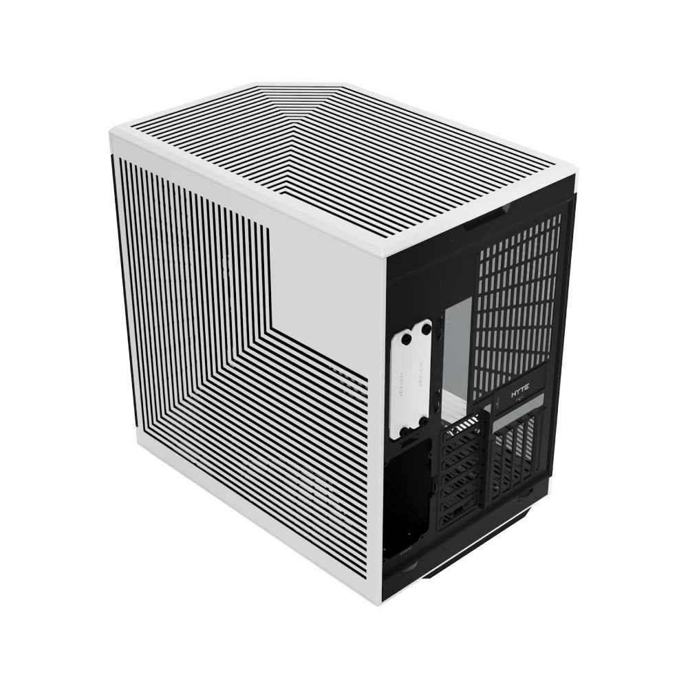 เคสคอมพิวเตอร์ HYTE Y70 White with 4K Touch LCD and Riser Vertical GPU Mount
