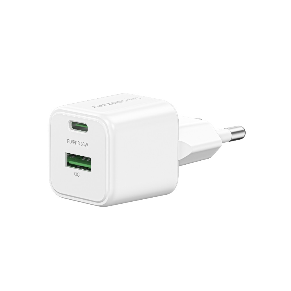 อะแดปเตอร์ AMAZINGthing Wall Charger 1 USB-A / 1 USB-C Explorer Pro GaN 33W White