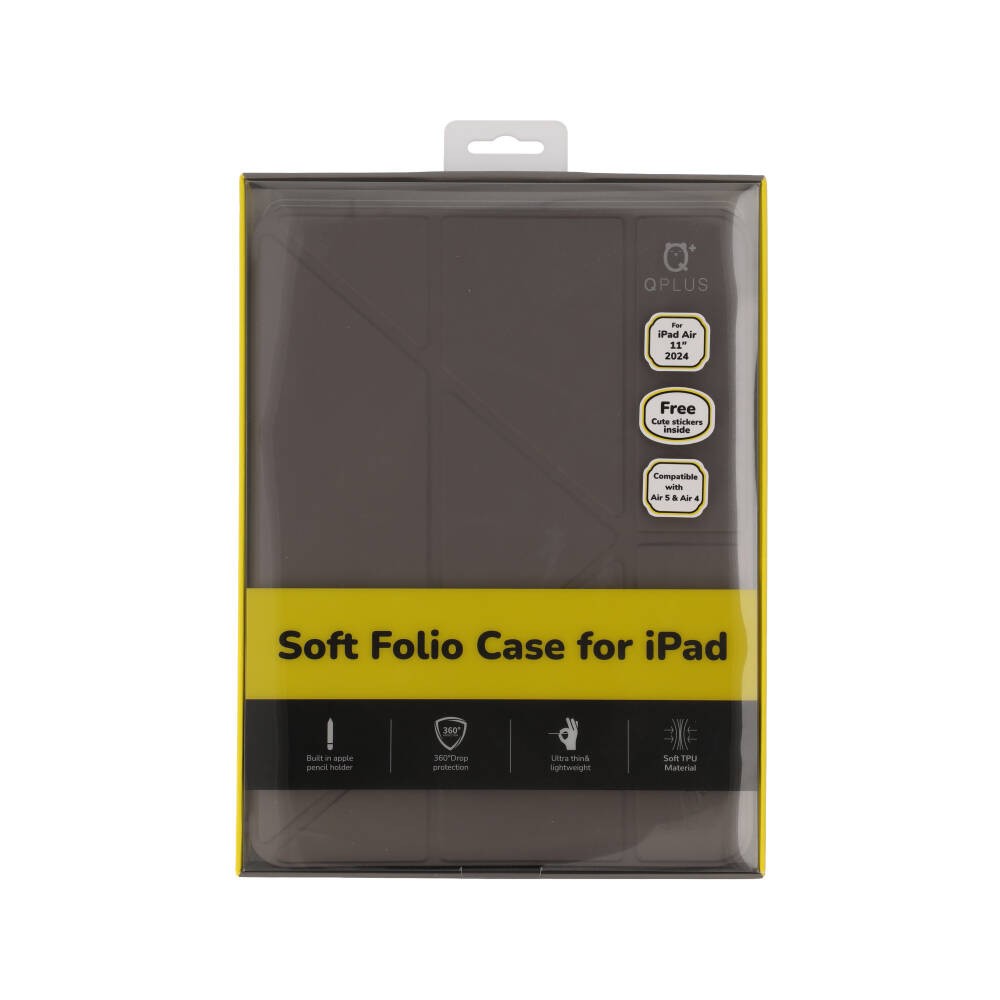 เคส QPLUS iPad Air 11" 2026 / iPad Air 4/5/6/7/8 (M2/M3/M4) Y Model Gray