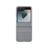 เคส Samsung Galaxy Z Flip6 Flap Vegan Leather Gray