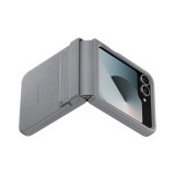 เคส Samsung Galaxy Z Flip6 Flap Vegan Leather Gray