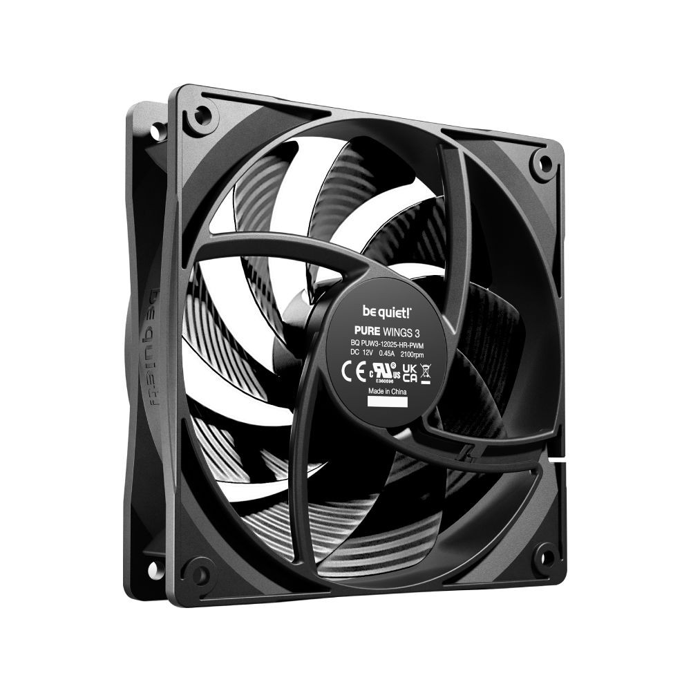 พัดลมคอม Be Quiet Fan Pure Wings 3 120mm high-speed Black