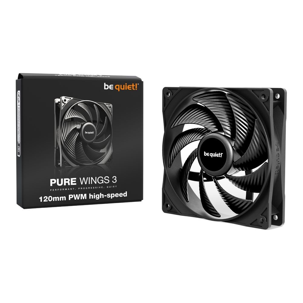 พัดลมคอม Be Quiet Fan Pure Wings 3 120mm high-speed Black