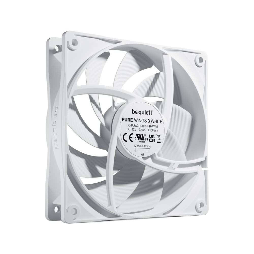 พัดลมคอม Be Quiet Fan Pure Wings 3 120mm high-speed White